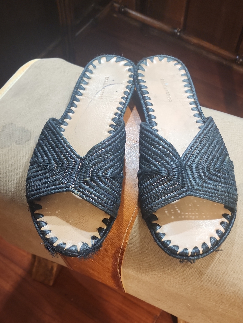 Carrie Forbes salon Raffia Sandals. - Picture 3 of 4
